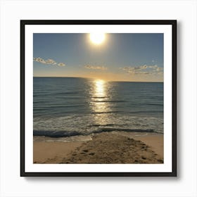 Default The Sun And The Sea Without People 0 Art Print