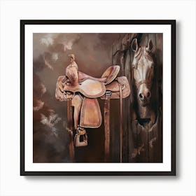 Horse Saddle Art Print