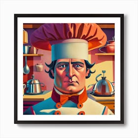 A Boney Chef Art Print