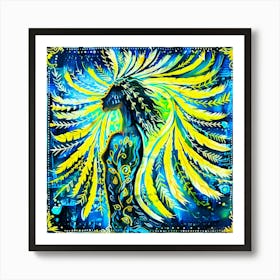 Sun Salutations - Sun Goddess Art Print