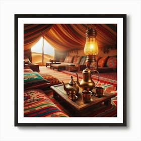 Bedouin Tent Interior 2 1 Art Print