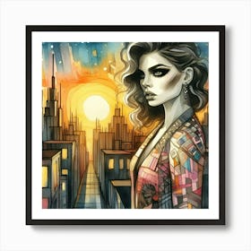 City Girl Art Print