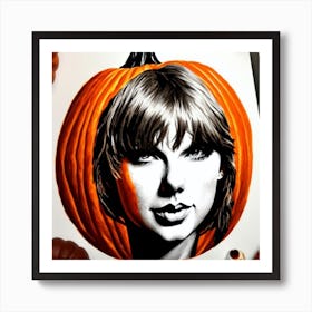 Taylor Swift Pumpkin 1 Art Print