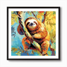 Sloth Painting 1 Art Print