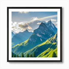 Alps Stock Videos & Royalty-Free Footage Art Print