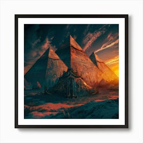 Pyramids Of Giza 2 Art Print