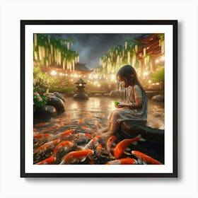 Koi Pond 5 Art Print