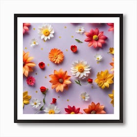 Flowers Stock Videos & Royalty-Free Footage 5 Art Print