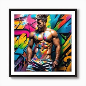 Graffiti Man 4 Art Print