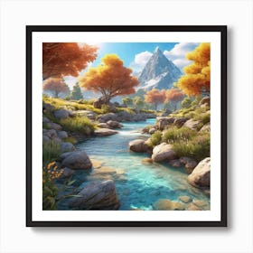 Mountain Stream 2 Art Print