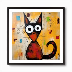 Cute Cat Art Print