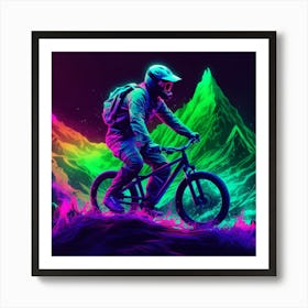 Mountain Biker 1 Art Print