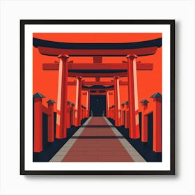 Tori Tori Gate Art Print