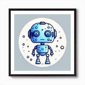 Robot In Space 5 Art Print