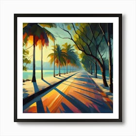 Sunset Road Art Print