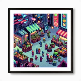 8-bit intergalactic marketplace 2 Art Print