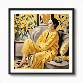 Matisse Expression Serenity Yellow Art Print 3 Art Print