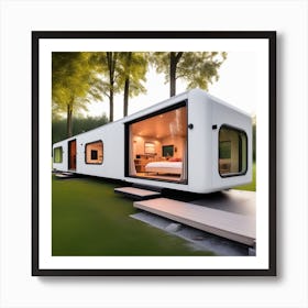 Tiny House In The Woods Art Print