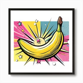 Banana Pop Art Art Print