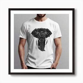 Elephant T-Shirt Art Print