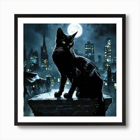 Black Night Art Print