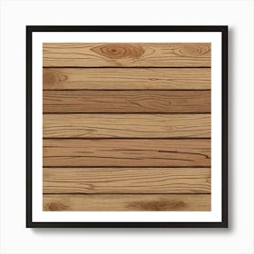 Wood Planks Background 3 Art Print