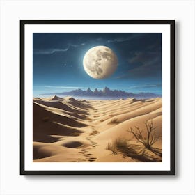 Desert Landscape paintings art print 4 Art Print