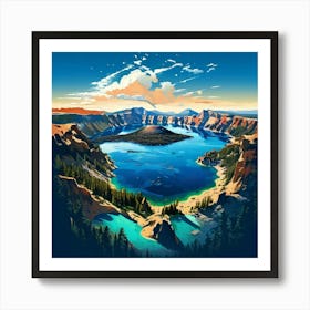 Crater Lake Art Print