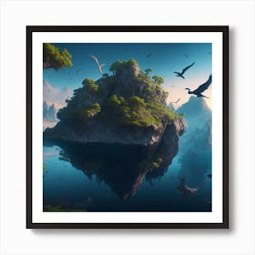 Island In The Sky Art Print