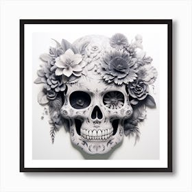 Day Of The Dead Skull Art Print