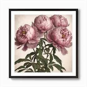 Pink Peonies Art Print