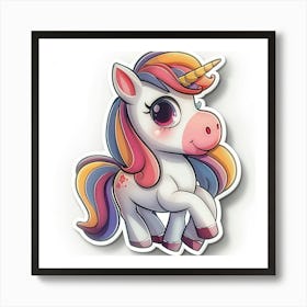 Unicorn Sticker 63 Art Print