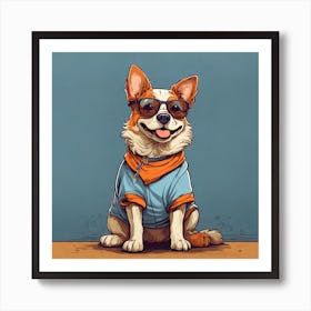 Corgi Dog Art Print