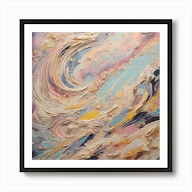 An abstract Mosaic of the Milky way galaxy Art Print