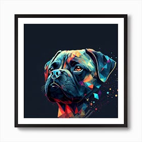 Polygonal Dog Art Print