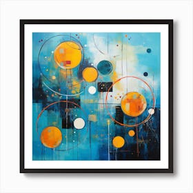 Abstract Circles 1 Art Print