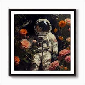 My Space Garden Square Art Print