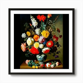 Flowers In A Vase 4 Art Print