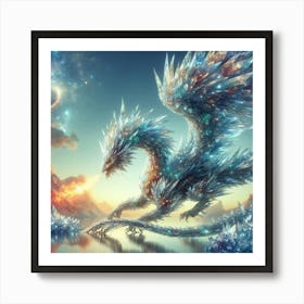 Ice Dragon Art Print