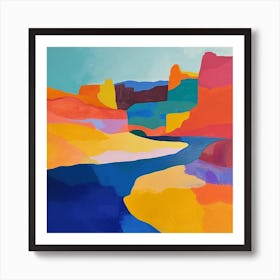 Abstract Travel Collection Djibouti 1 Art Print