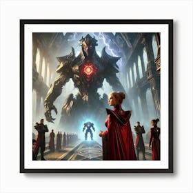 A High Stakes Scene Inside Queen Sorath S Imposing Converted Art Print