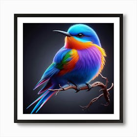 Colorful Bird 5 Art Print