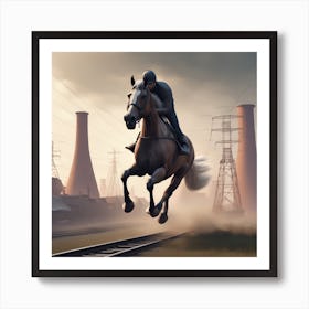 Horse Jumping Art Print