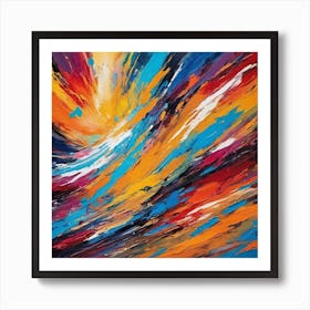 Unreal Abstract Painting Affiche