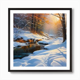 Winter Scene 7 Art Print