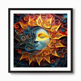 Sun Art Art Print