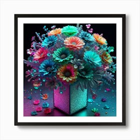 Flowers In A Vase 5 Art Print