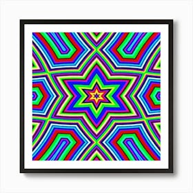 Psychedelic Star 45 Poster