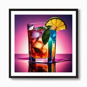 Colorful Cocktail Art Print