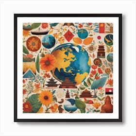 World Map Art Print